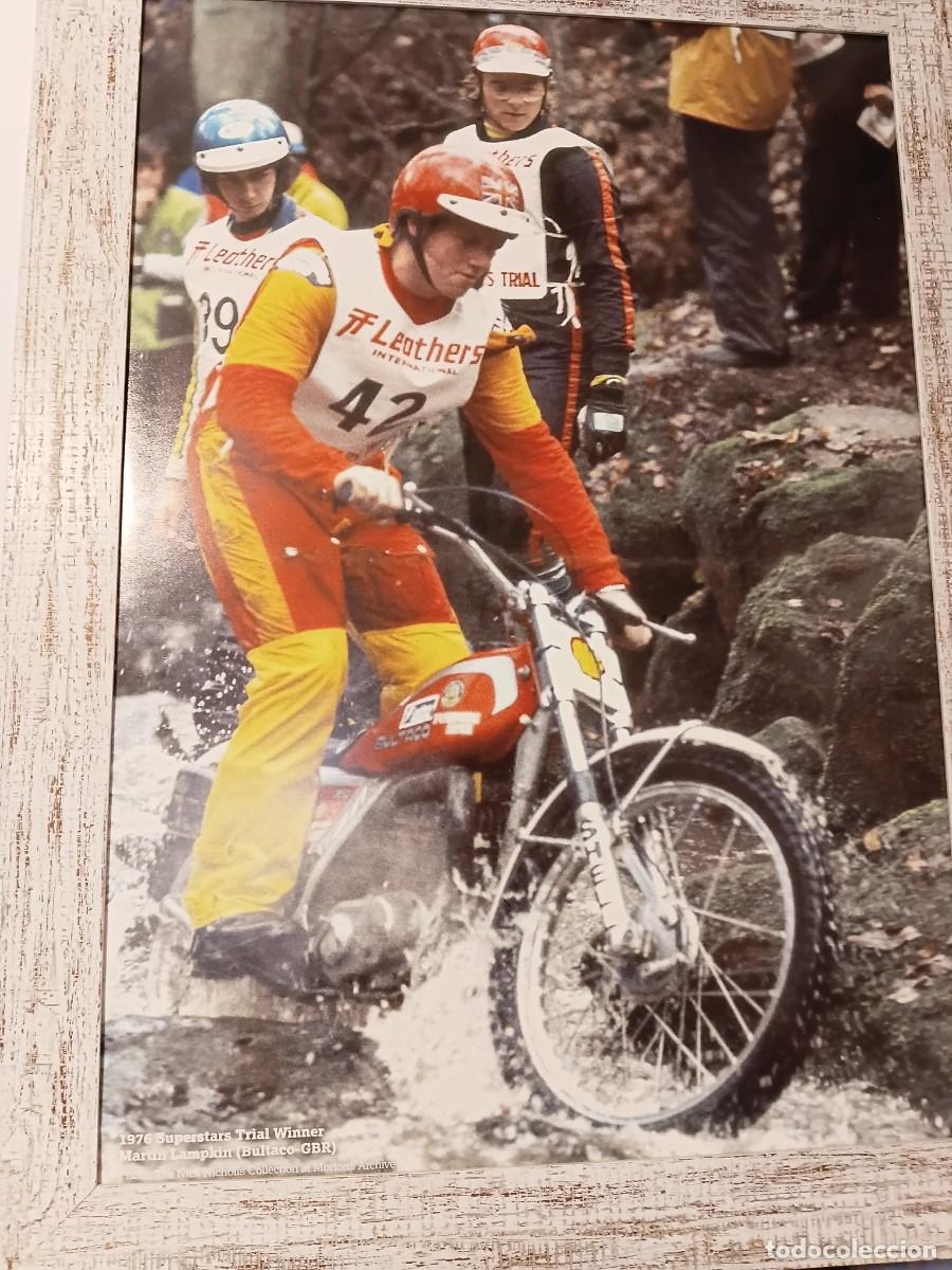 Coleccionismo deportivo: Poster de moto . BULTACO MARTIN LAMPKIN .