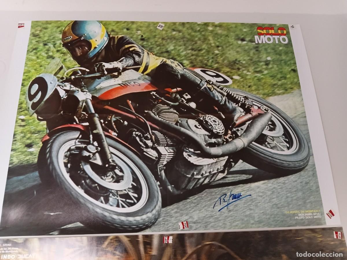 Coleccionismo deportivo: Poster de moto . DUCATI .24 horas de Monjuich .