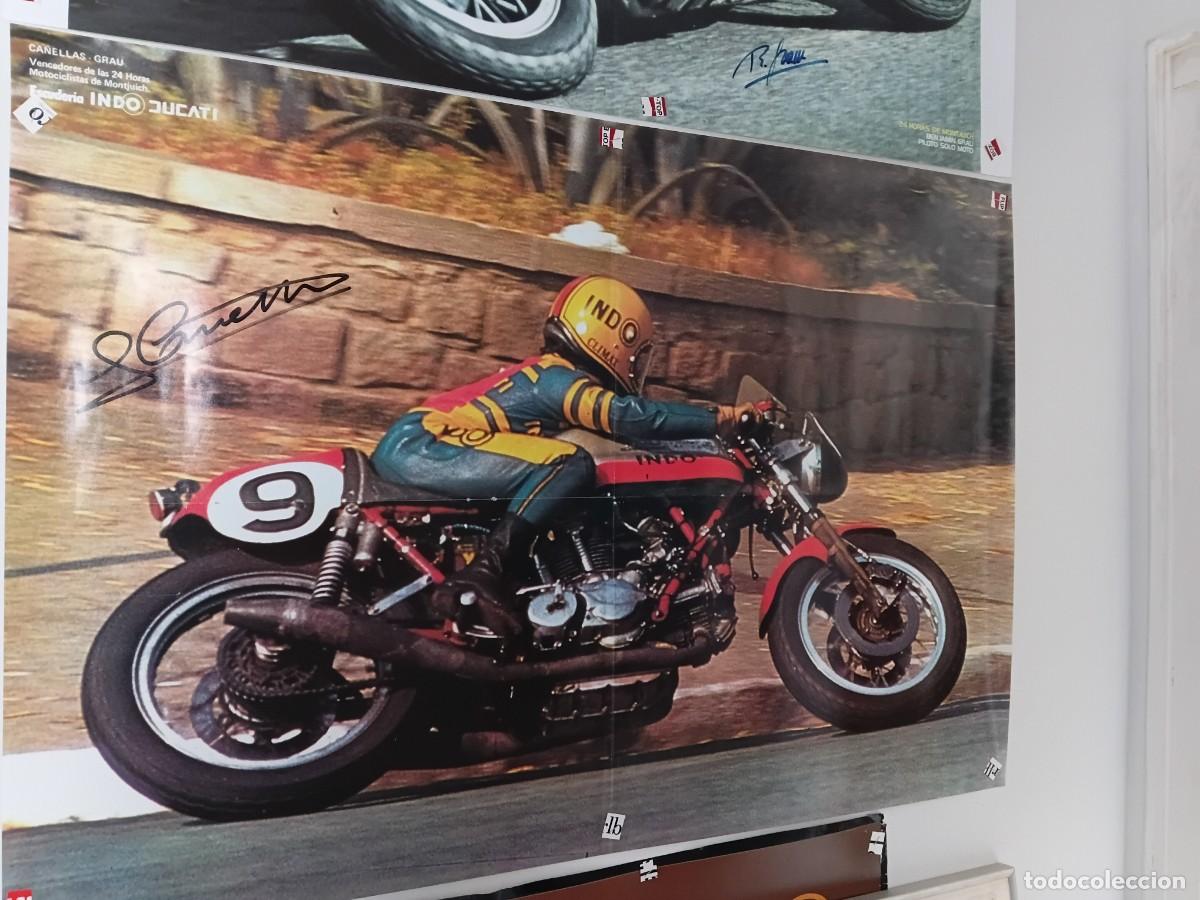 Coleccionismo deportivo: Poster de moto . DUCATI . 24 horas de Monjuich .