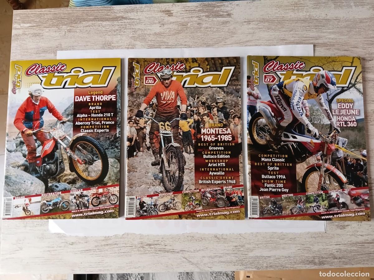 Coleccionismo deportivo: Lote de 3 revistas moto . CLASSIC TRIAL .