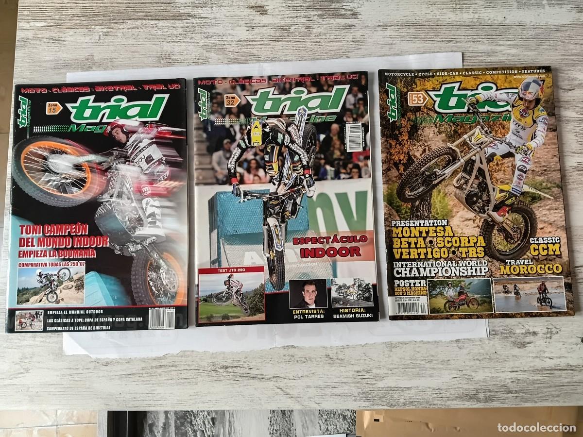 Coleccionismo deportivo: Lote de 3 revistas moto . TRIAL MAGAZINE en Espa&ntilde;ol .