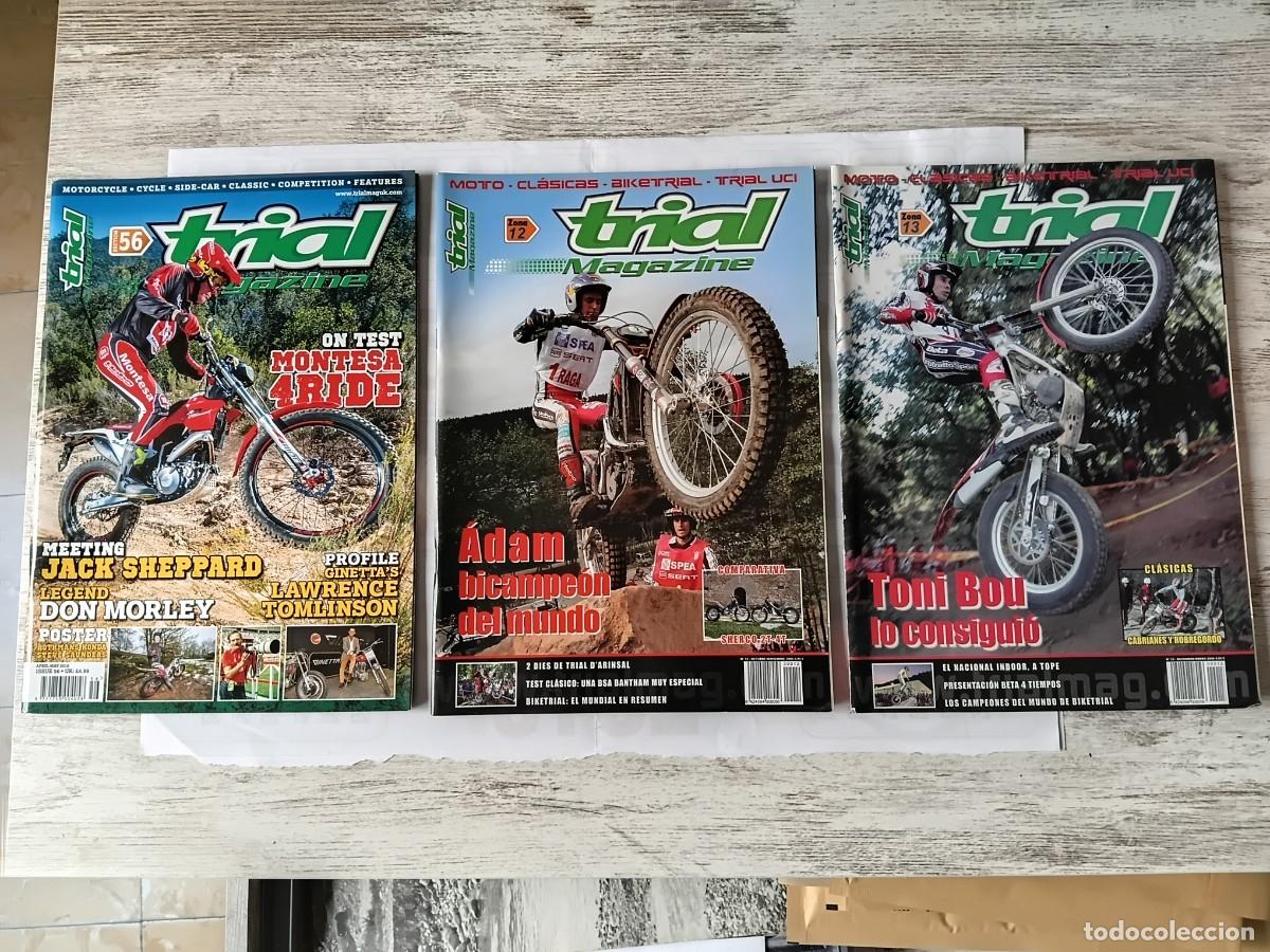 Coleccionismo deportivo: Lote de 3 revistas moto . TRIAL MAGAZINE .