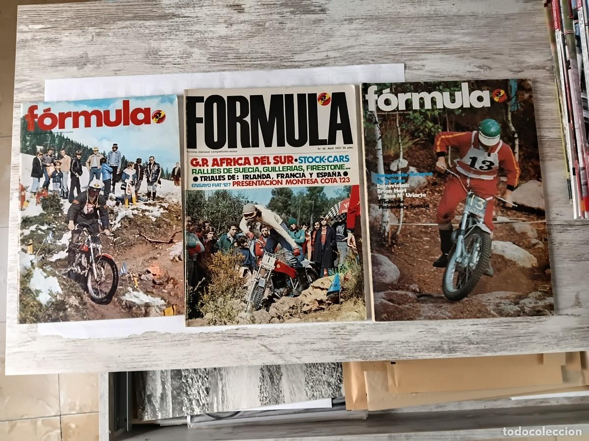 Colecionismo desportivo: Lote 3 revistas . FORMULA . M. Ratmell - Leopoldo Mila - Martin Lampkin .