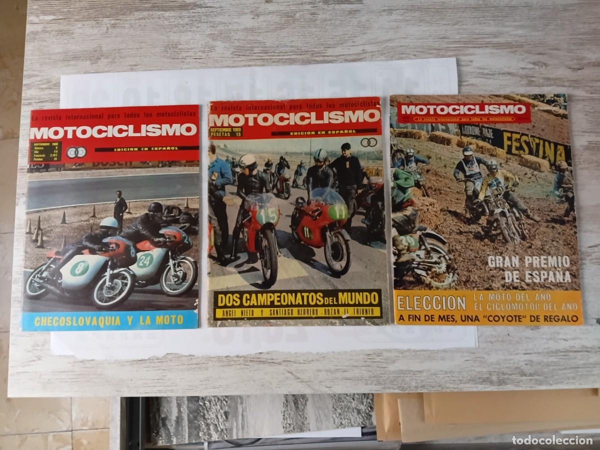 Sammelleidenschaft Sport: Lote de 3 revistas moto . MOTOCICLISMO . A&ntilde;os 1968-1969-1971 .