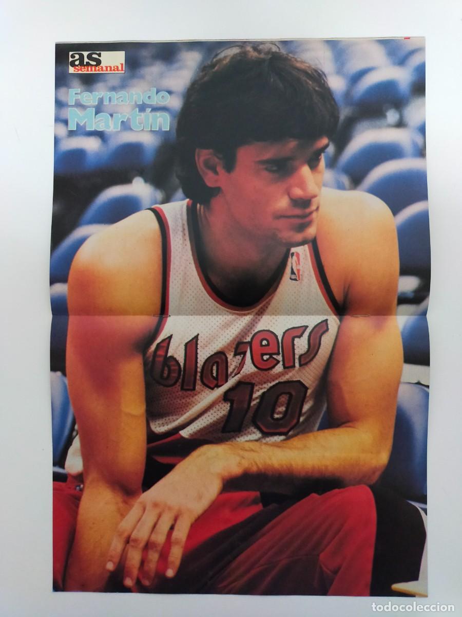 Collezionismo sportivo: POSTER AS SEMANAL - FERNANDO MARTIN - 42 X 28 CMS. APROX.