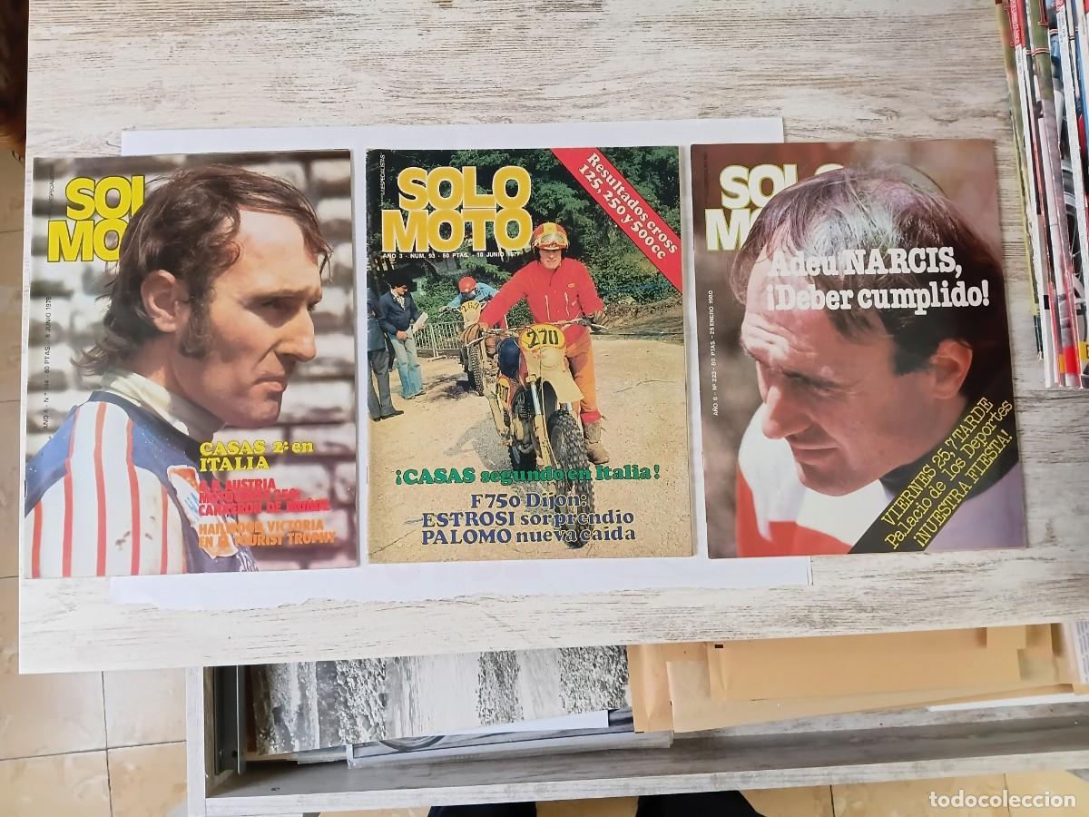 Sports collectibles: Lote de 3 revistas . SOLO MOTO . NARCIS CASAS .