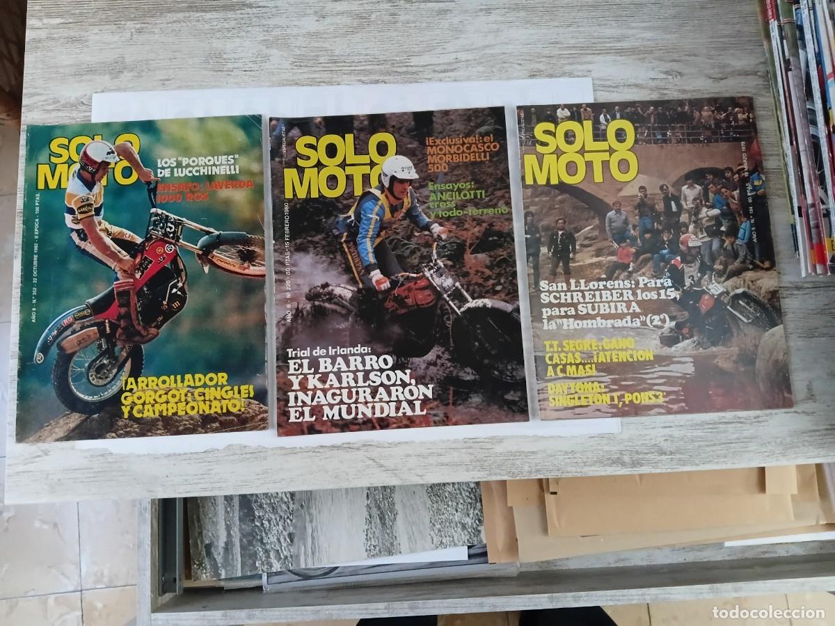 Sports collectibles: Lote de 3 revistas moto . MONTESA . SOLO MOTO .