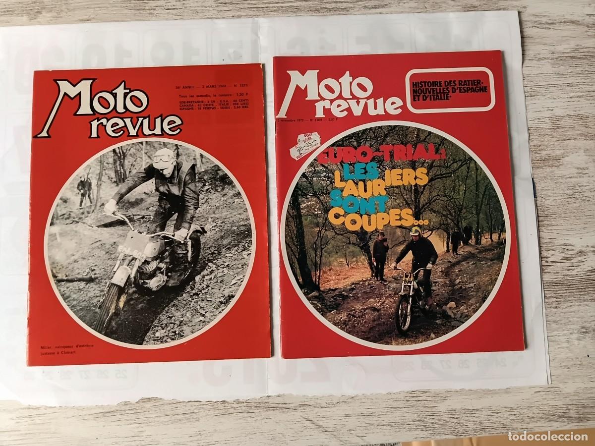 Sports collectibles: Lote de 2 revistas moto . MOTO REVUE , francesa .