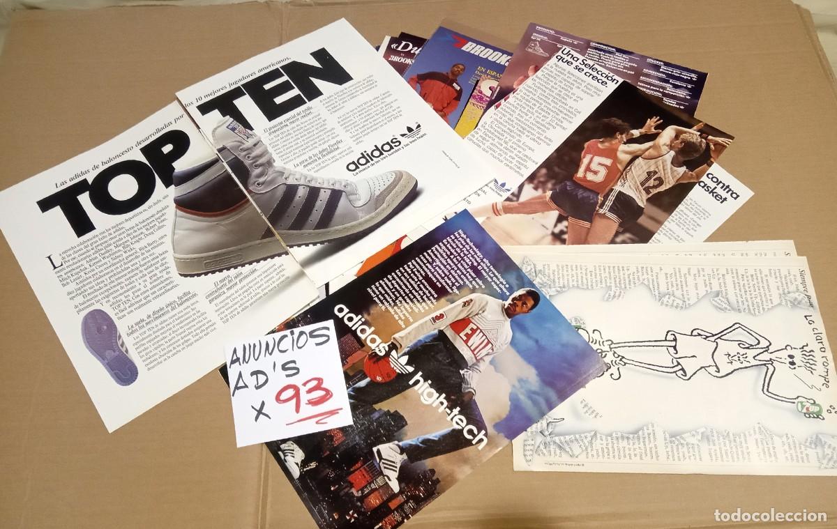 Sports collectibles: Anuncios Publicidad Zapatillas Shoes Baloncesto Adidas Top Ten Ewing Nike Air Jordan Converse Setx93