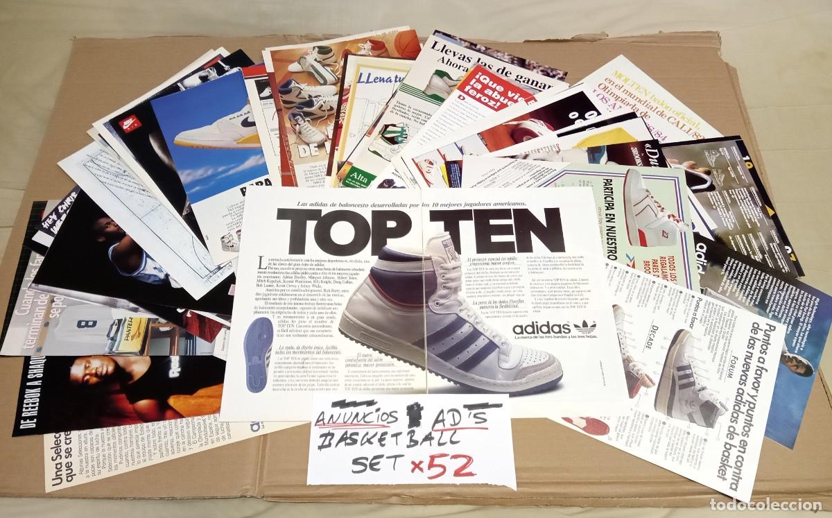 Coleccionismo deportivo: Anuncios Publicidad Zapatillas Shoes Baloncesto Adidas Top Ten Ewing Nike Air Jordan Converse Setx52