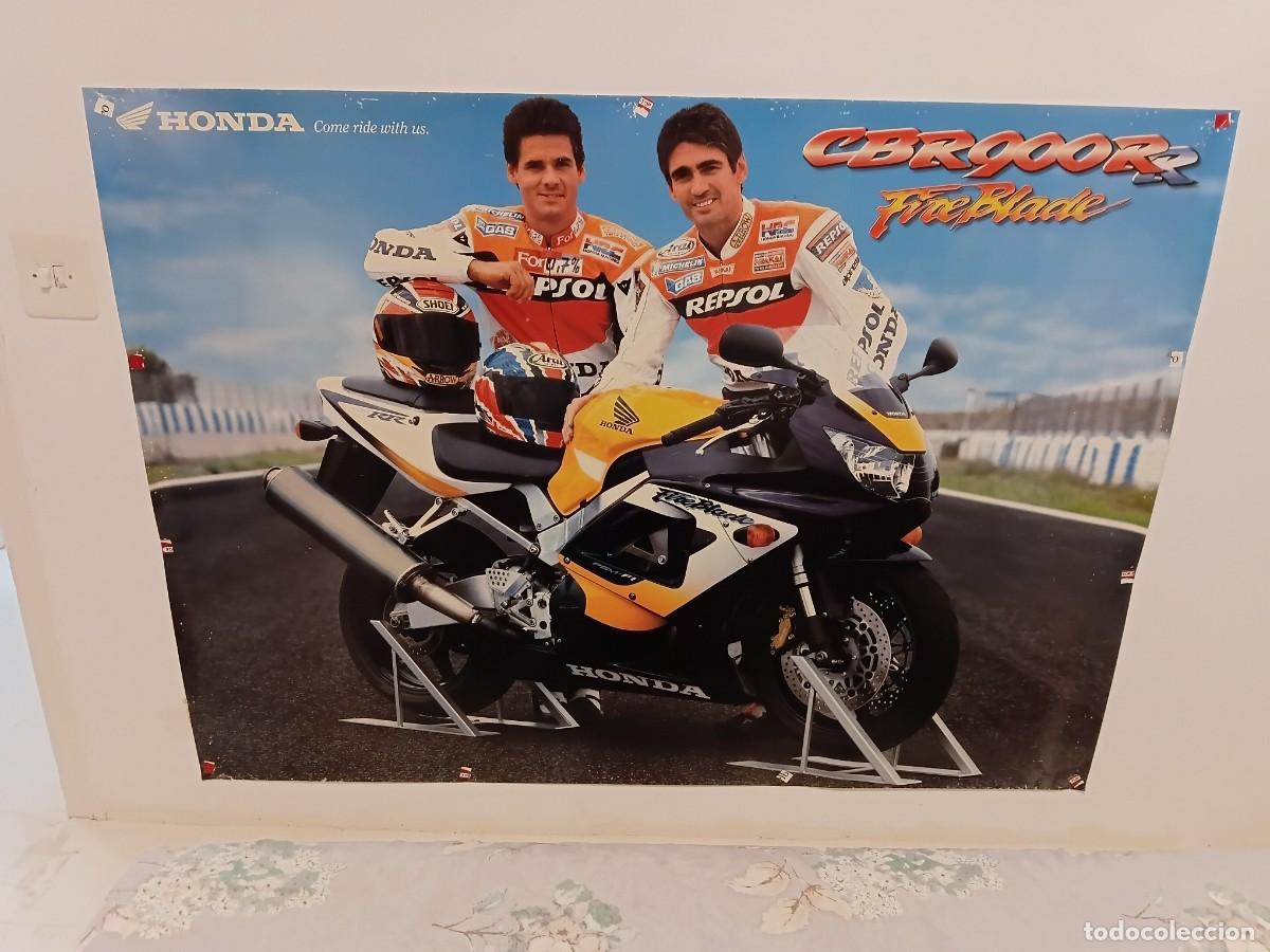 Coleccionismo deportivo: Poster de moto . HONDA . CBR 900 RR . Fireblade .