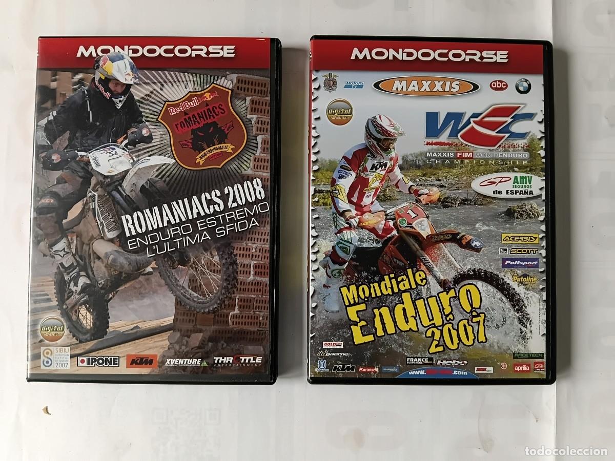 Coleccionismo deportivo: Lote de 2 DVD . ROMANIACS 2008 y Mundial de Enduro 2007.