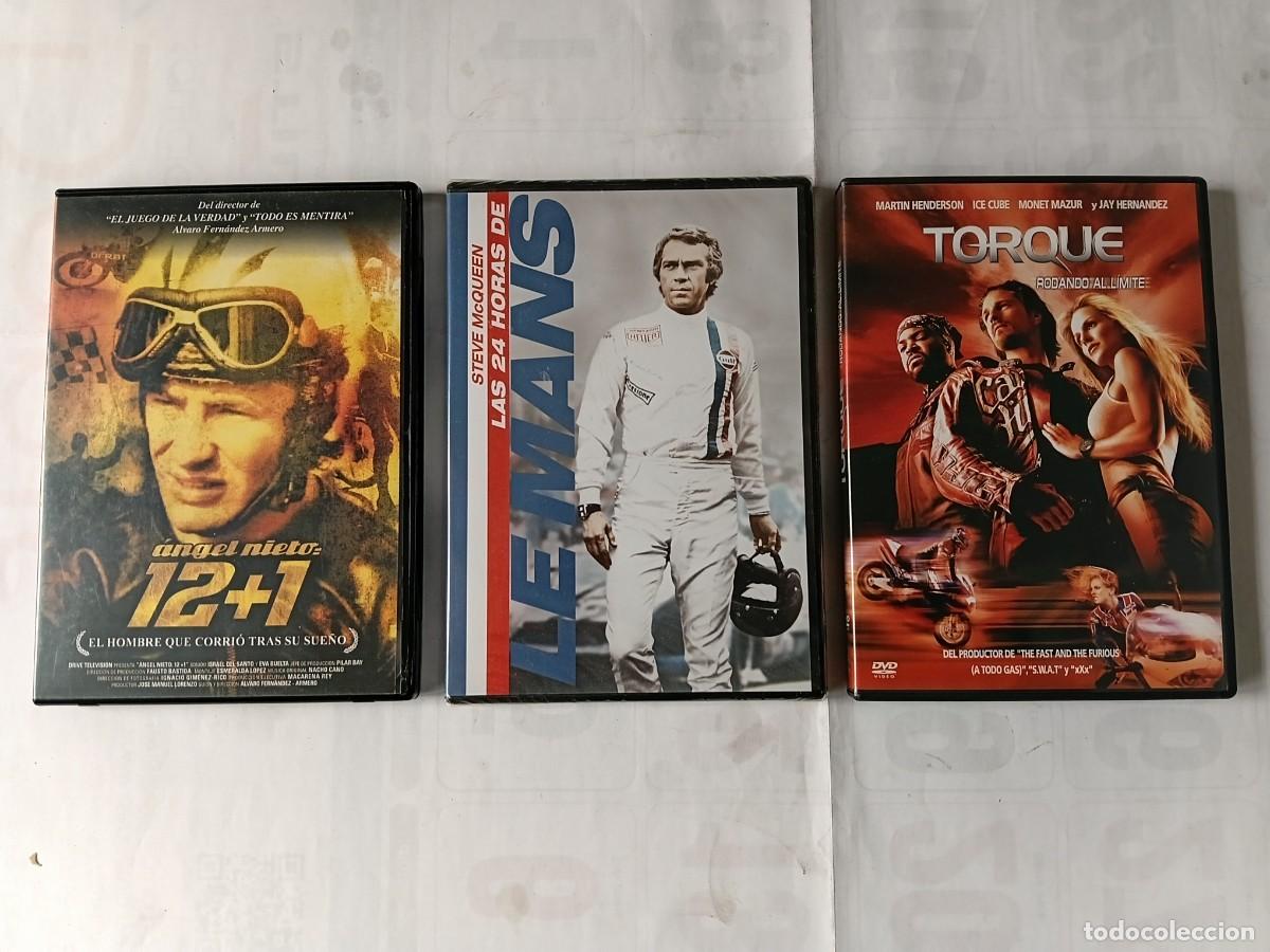 Coleccionismo deportivo: Lote de 3 DVD Motor . 24 Horas de Le Mans . ANGEL NIETO 12+1 .