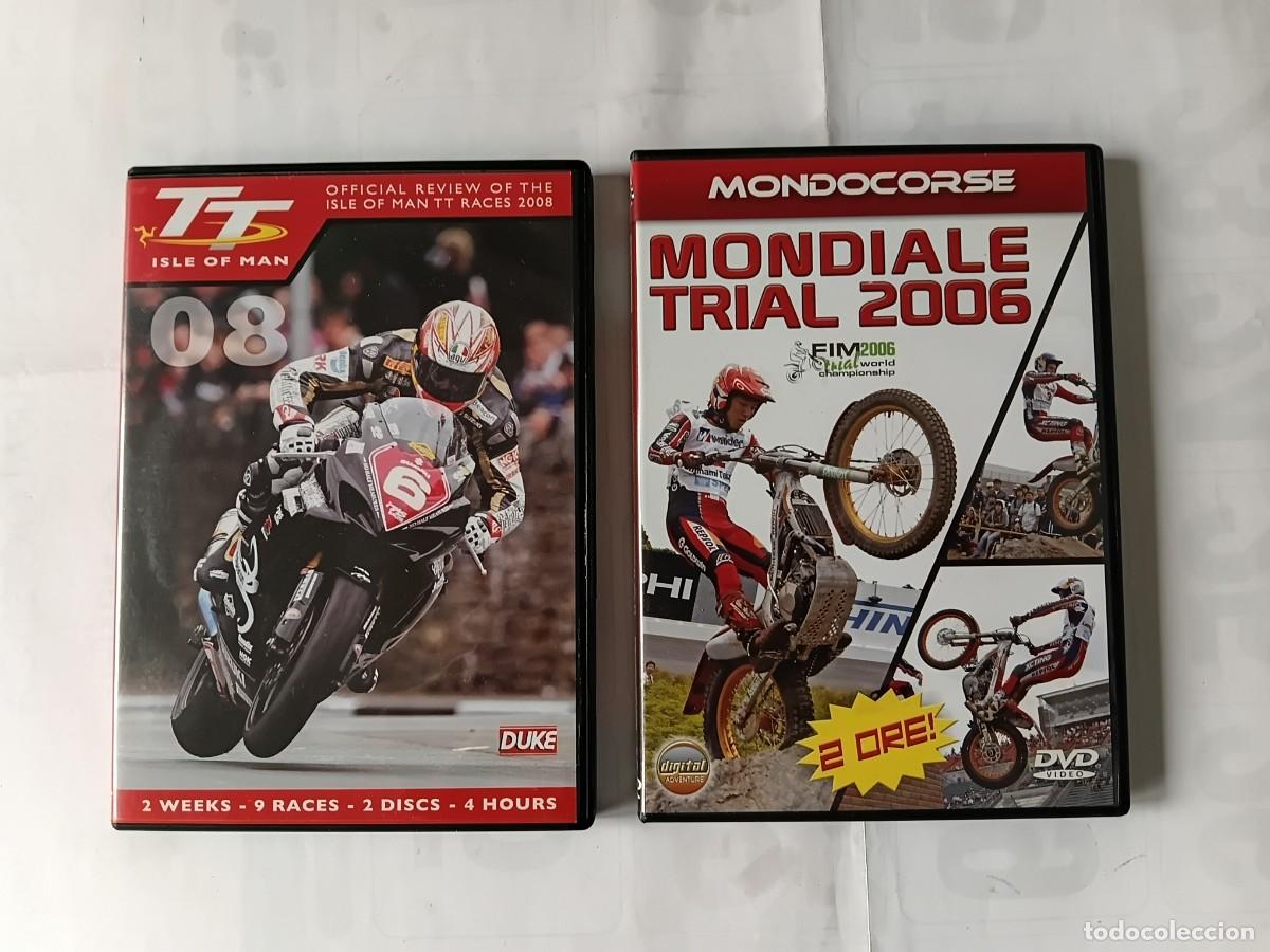 Coleccionismo deportivo: Lote de 2 DVD Motor . T.T, Isle of Man 2008. Mundial de Trial 2006 .