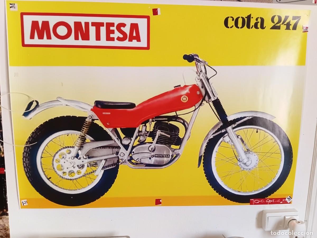 Coleccionismo deportivo: Poster de moto . MONTESA Cota 247 .