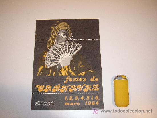 Carteles feria: fiestas de carnaval de tarragona 1984 - Foto 1