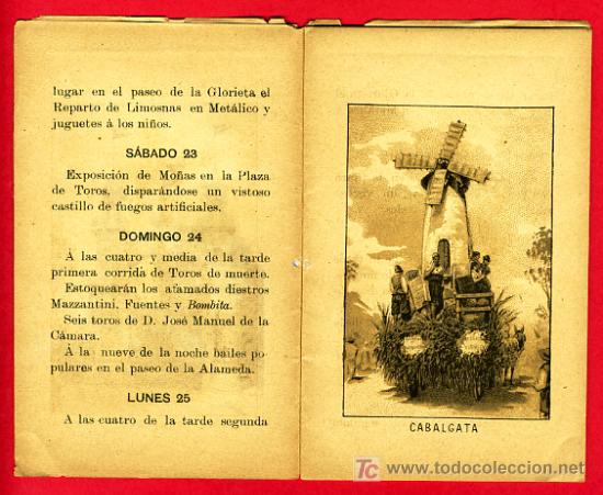 Carteles feria: PROGRAMA DE FERIA DE VALENCIA, JULIO 1898 , ORIGINAL - Foto 3