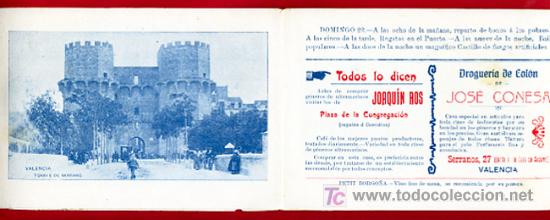 Carteles feria: PROGRAMA DE FERIA DE VALENCIA, JULIO 1906 , ORIGINAL - Foto 2