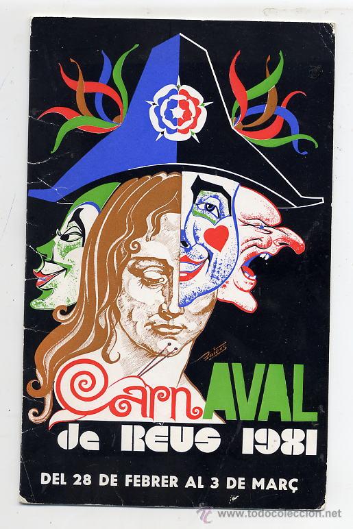 Carteles feria: REUS 1981 PROGRAMA DE CARNAVAL - Foto 1