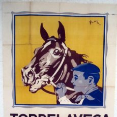 Carteles Feria: CARTEL TORRELAVEGA CANTABRIA , 1953 , FERIAS Y FIESTAS ,ORIGINAL , LITOGRAFIA, ILUSTRADOR PADILLA