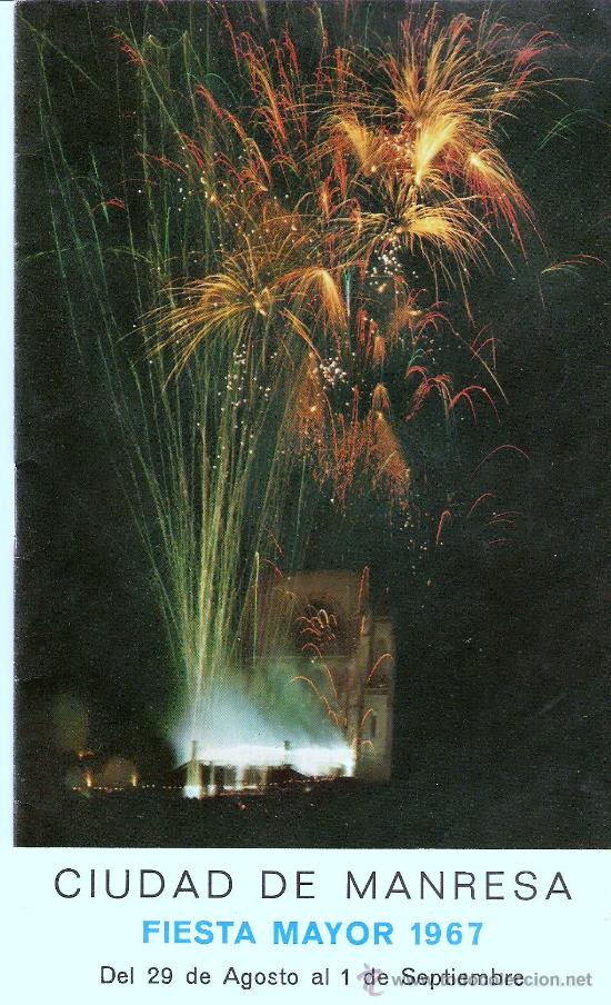 Carteles feria: PROGRAMA FIESTA MAYOR DE MANRESA 1967 - Foto 1