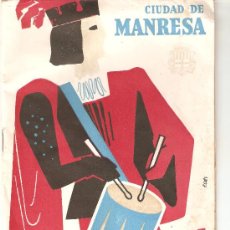 Carteles Feria: PROGRAMA , FIESTA MAYOR DE MANRESA 1965. Lote 26545431