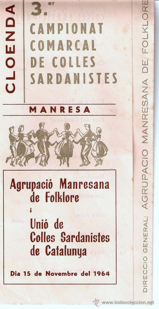 Carteles feria: AGRUPACIO  MANRESANA DE FLOLKLORE - Foto 1