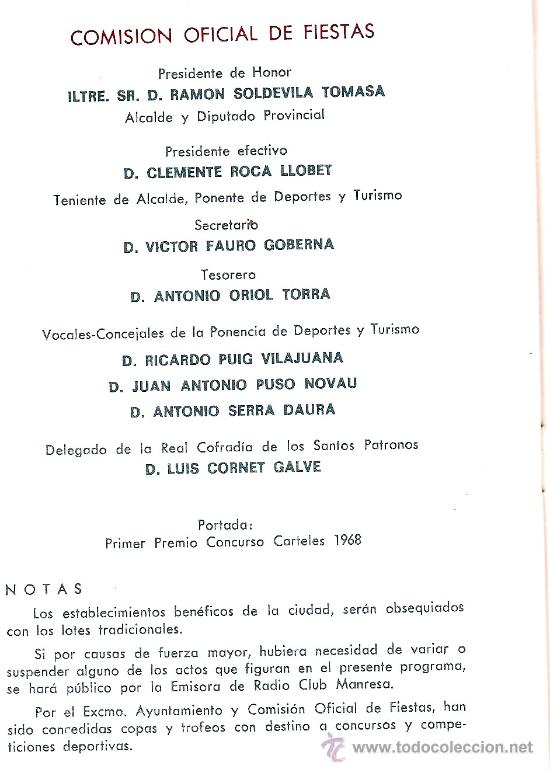 Carteles feria: PROGRAMA , FIESTA MAYOR DE MANRESA - Foto 2