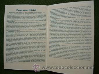 Carteles feria: GRANADA FIESTAS DEL SANTISIMO CORPUS CHRISTI 1941 PROGRAMA OFICIAL - Foto 2