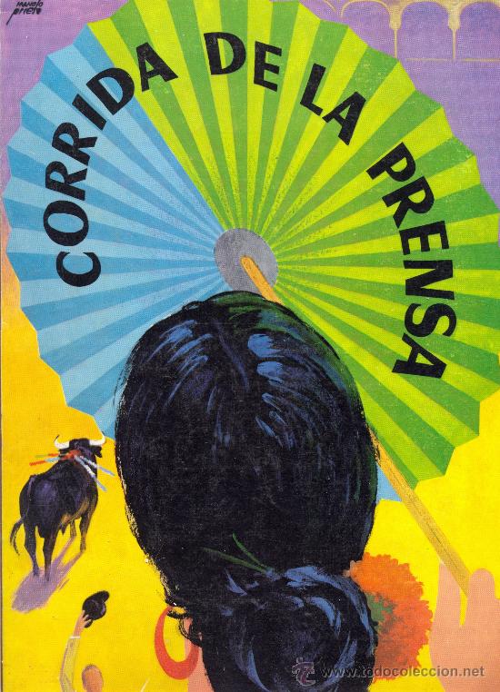 Carteles feria: Programa de feria y fiestas. Corrida de la premsa 1967 - Foto 1