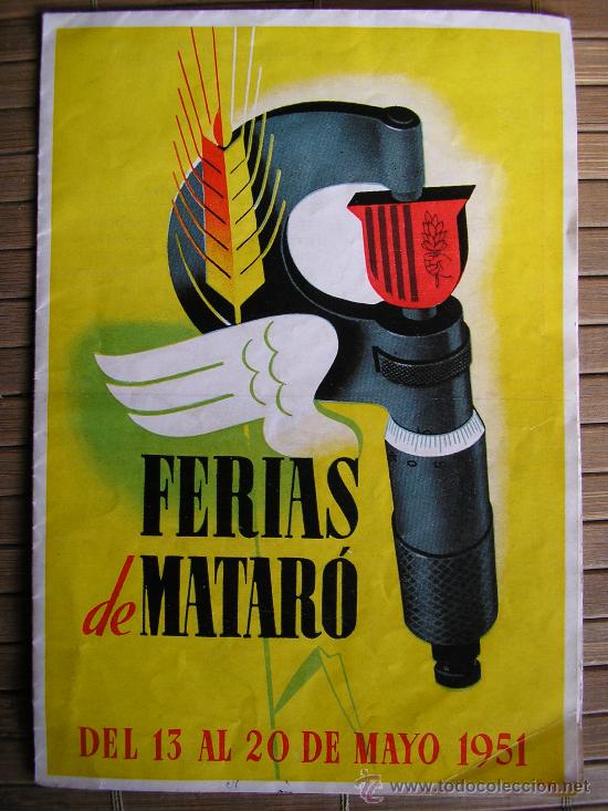 Carteles feria: PROGRAMA FERIAS DE MATARO  DEL 13 AL 20 DE MAYO 1951 - Foto 1