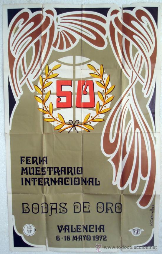 cartel feria muestrario valencia , 1972 , bodas - Comprar ...