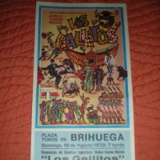 Carteles Feria: CARTEL DE BRIHUEGA TOROS COMICO MUSICAL 1979 GUADALAJARA 