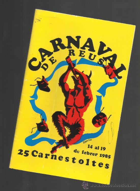 Carteles feria: PROGRAMA DEL CARNAVAL DE REUS 1985 - Foto 1
