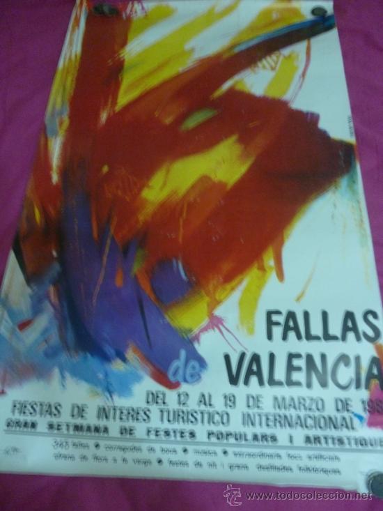 Carteles feria: Fallas de Valencia 1983. Formato grande - Foto 1
