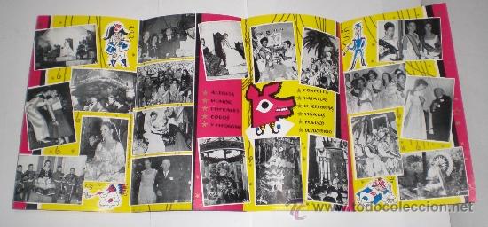 Carteles feria: Programa Oficial del Carnaval de C&aacute;diz &middot; Cuadr&iacute;ptico Ilustrado &middot; ca. 1965 - Foto 2
