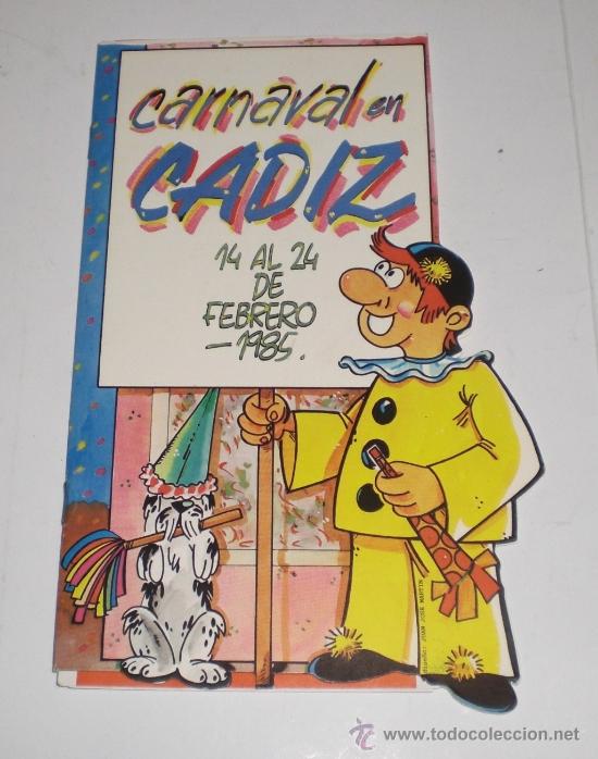 Carteles feria: Programa Oficial &middot; Carnaval de C&aacute;diz &middot; 1985 - Foto 3