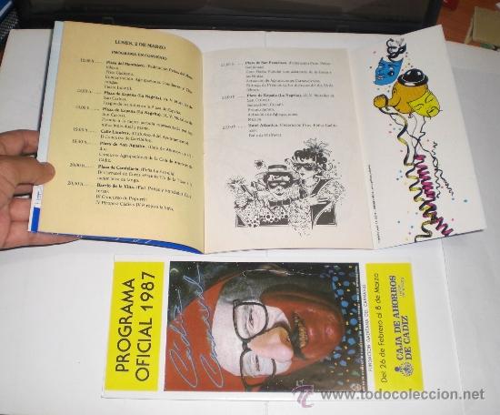 Carteles feria: Programa Oficial &middot; Carnaval de C&aacute;diz &middot; 1987 - Foto 2