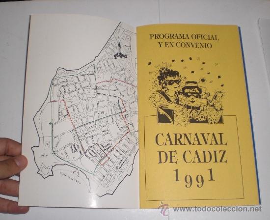Carteles feria: Programa Oficial &middot; Carnaval de C&aacute;diz &middot; 1991 - Foto 3