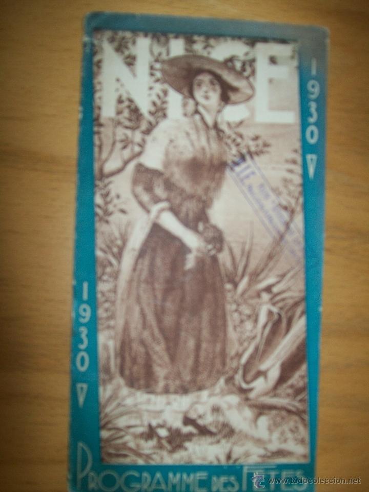 Carteles feria: NICE -PROGRAMME DES FETES 1930 - Foto 1