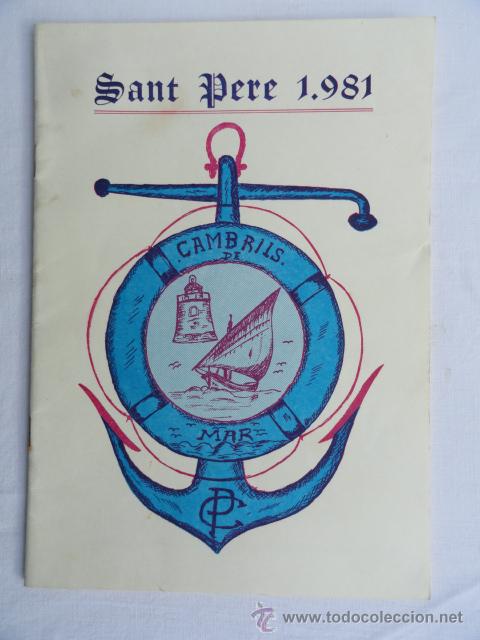Carteles feria: PROGRAMA FIESTA MAYOR CAMBRILS. A&Ntilde;O 1981. - Foto 1