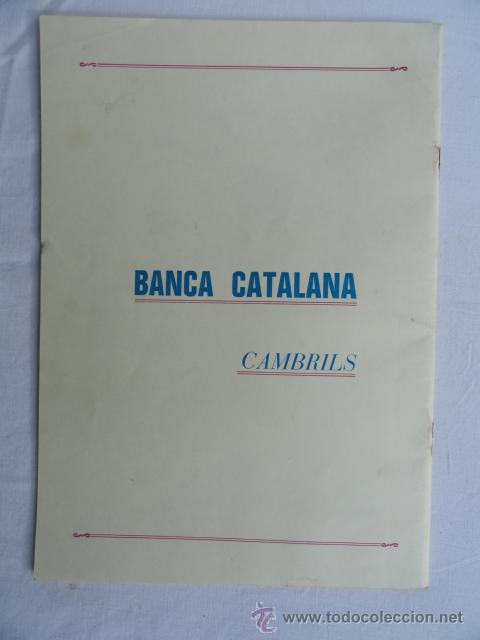 Carteles feria: PROGRAMA FIESTA MAYOR CAMBRILS. A&Ntilde;O 1981. - Foto 3