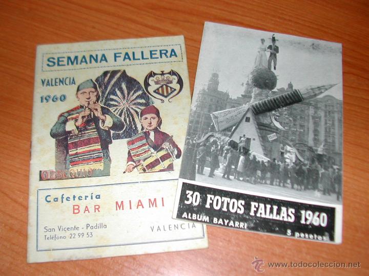 Carteles feria: 2 PROGRAMAS DE FALLAS. VALENCIA. A&Ntilde;O 1960. L10768. - Foto 1