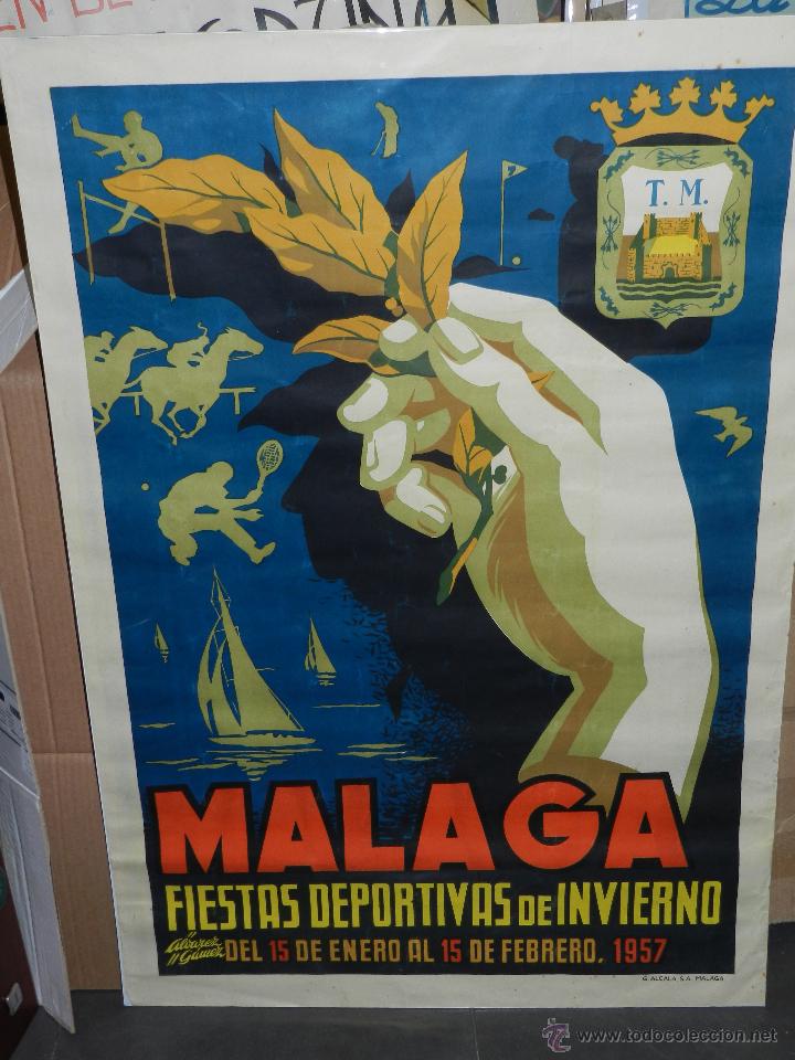 M Cartel Malaga Fiestas Deportivas De Inviern Buy Old Posters Of Fairs Festivals And Celebrations At Todocoleccion 43076392