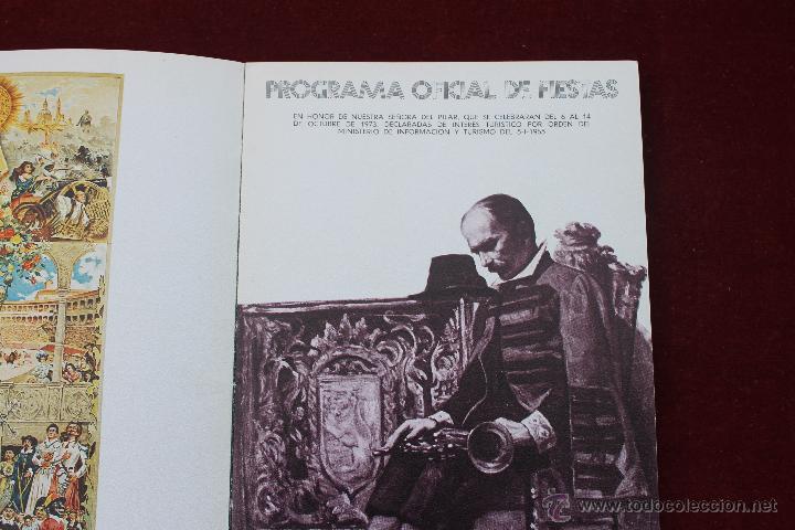 Carteles feria: PROGRAMA DE FIESTAS DE ZARAGOZA A&Ntilde;O 1973 - Foto 2
