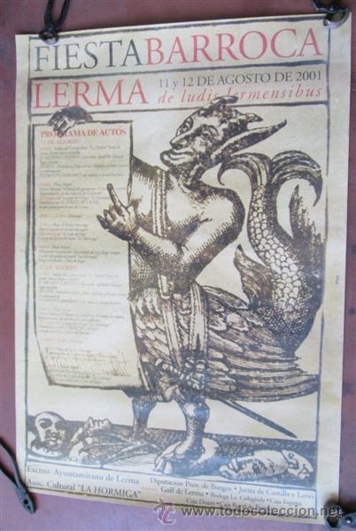 Carteles feria: Fiesta barroca -- Lerma 2001 - Foto 1