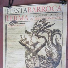 Carteles Feria: FIESTA BARROCA -- LERMA 2001. Lote 45106741