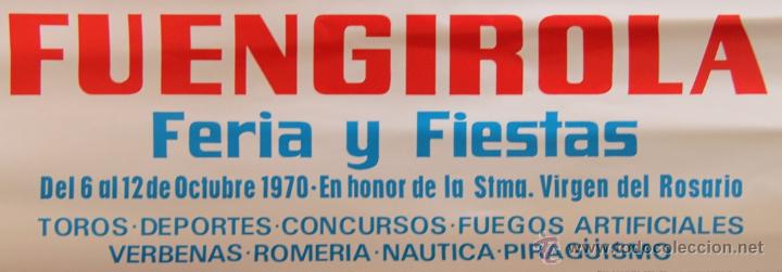 Carteles Feria: FUENGIROLA FERIA Y FIESTAS 1970 TOROS DEPORTES CONCURSOS FUEGOS ARTIFICIALES VERBENAS ROMERIA - Foto 3 - 45624953