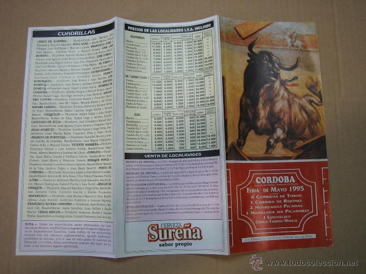 Carteles feria: Programa de banderillas. Plaza de toros de Cordoba - Foto 1