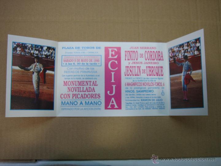 Carteles feria: Programa de banderillas. Plaza de toros de Ecija - Foto 2